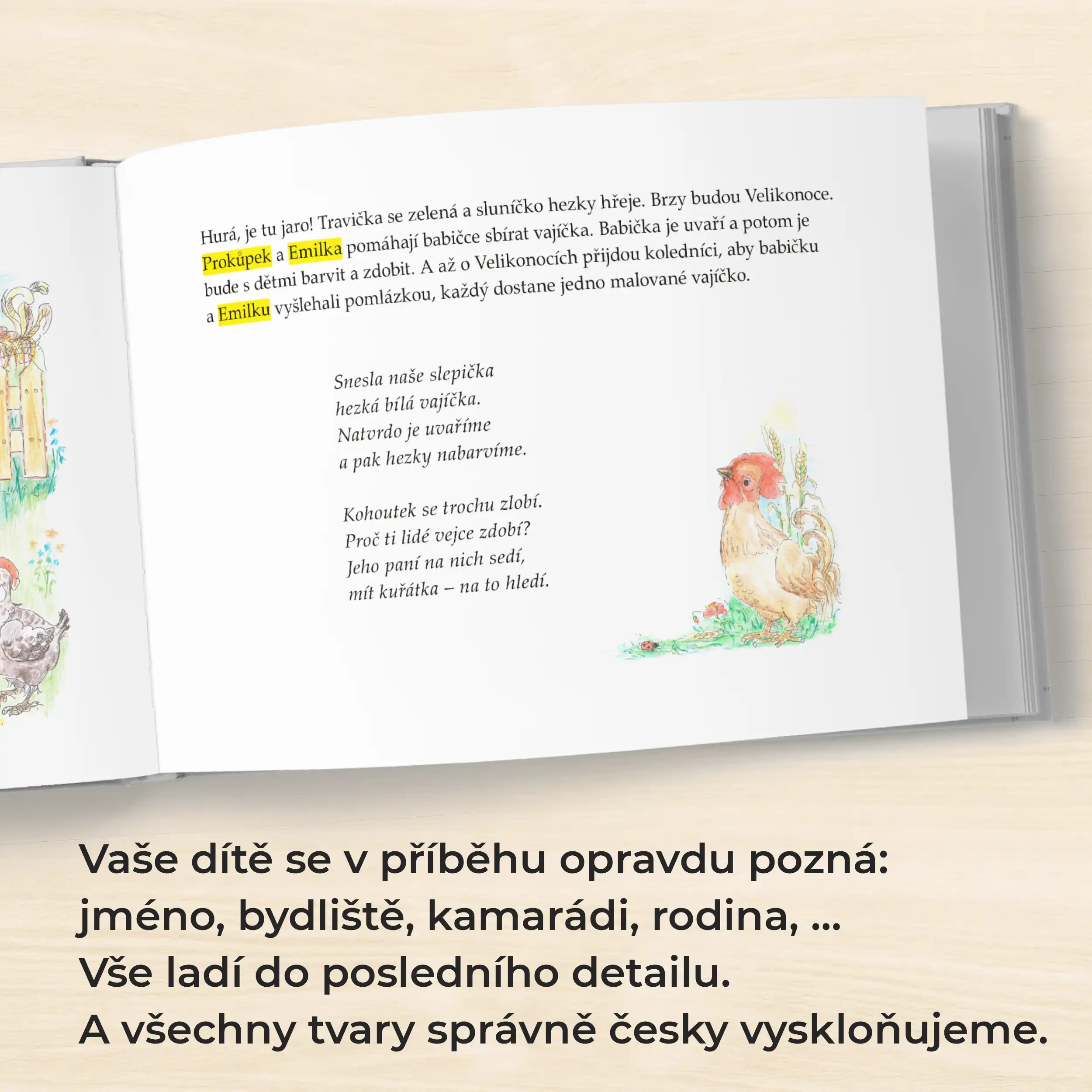 Emilka se zvířátky na dvorku - Obrázek 4